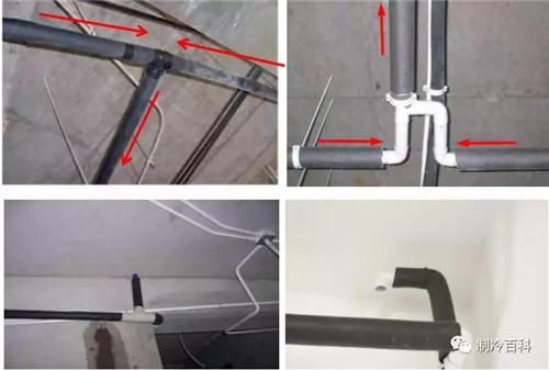 2,冷凝水管道 坡度不小0.5%,不得出现倒坡.